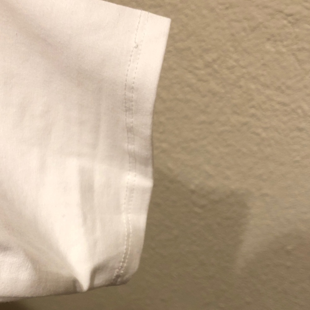 Lands’ End White Women’s Bitton Front Pintuck Top - Picture 9 of 15